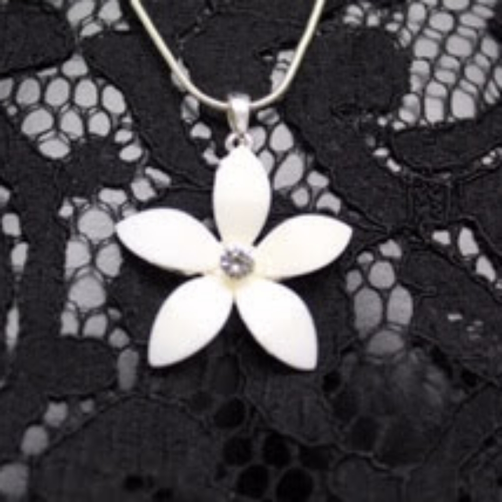 Flower Charm Necklace/Earrings